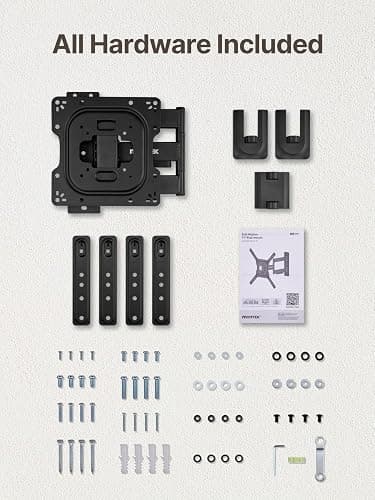 monTEK Full Motion TV Wall Mount for 23–65 Inch Flat & Curved TVs and Monitors, Swivel & Tilt Articulating Bracket, Max VESA 400x400mm, Holds up to 77 lbs, Perfect Center Design thumbnail 9