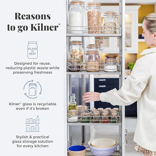 Kilner Vintage Glass Butter Churn; Delicious Homemade Butter in as Little as Ten Minutes; Large 34-Fluid Ounce Capacity Butter Churner, 1 EA thumbnail 9