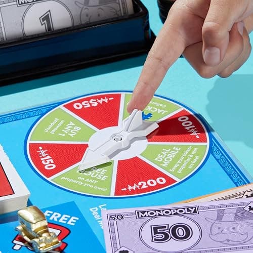 Monopoly Free Parking Jackpot Expansion | Add More Fun to Classic Monopoly Game and Play Faster | Ages 8+ | 2-6 Players | 40 Mins. | Family Board Games | Kids thumbnail 4