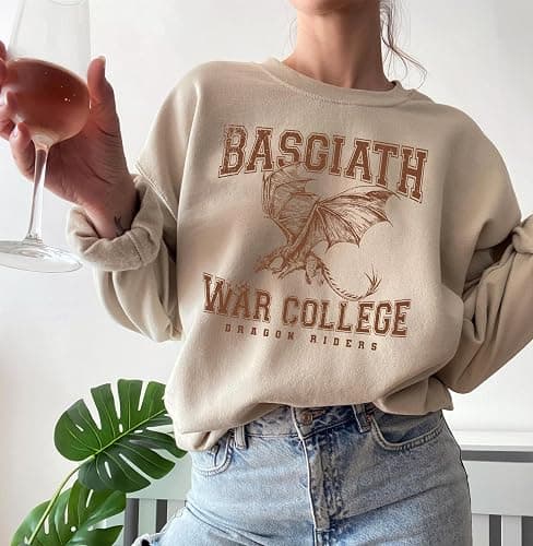 Basgiath War College Sweatshirt - Fourth Wing Book Dragon Rider Violet Sorrengail Sweater thumbnail 6
