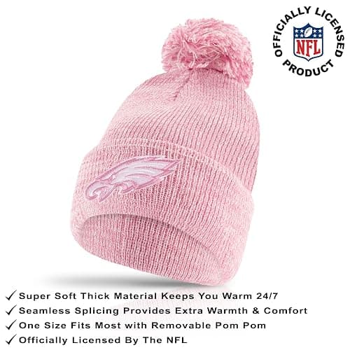 Ultra Game Adults NFL Official Super Soft Winter Beanie Knit Hat with Warm Touch Screen Gloves thumbnail 2