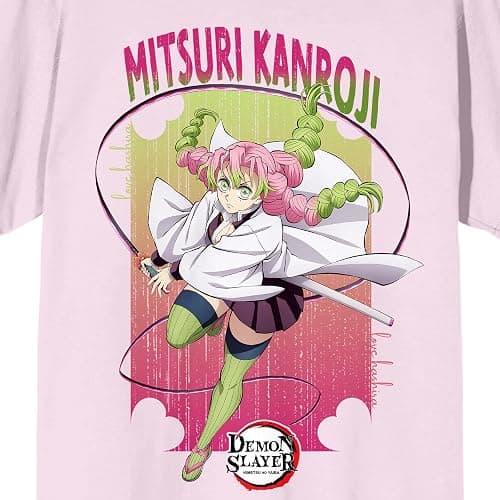 Demon Slayer Infinity Castle Mitsuri Kanjori Adult Cradle Pink Crew Neck Short Sleeve T-Shirt thumbnail 2