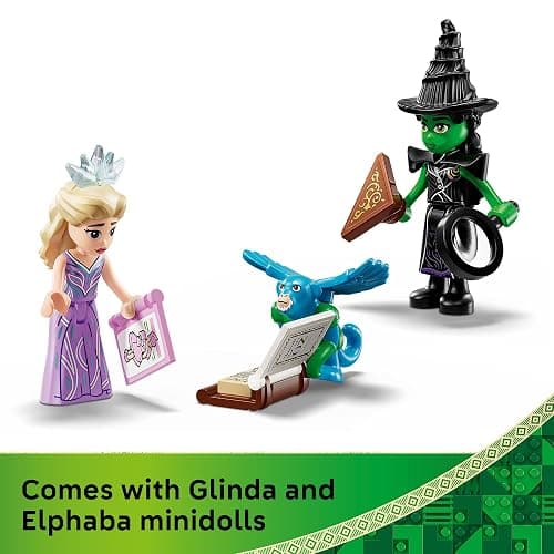 LEGO Wicked Emerald City & Kiamo Ko Castle Building Toy - Elphaba & Glinda Toy Figures, 2 Buildable Playsets, & Flying Monkey Minifigure for Kids, Ages 9+ - Wicked Merch Gift for Girls & Boys - 75689 thumbnail 5