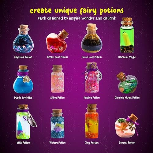 Dan&Darci Fairy Magic Potion Kit for Kids - Christmas Gifts for Girls - 6 7 8 9 10 Year Old Girl Gift Ideas - Toys 8-10 7-8 - Arts and Crafts for Kid Ages 6-8 Years - Magical Workshop Craft Kits thumbnail 6