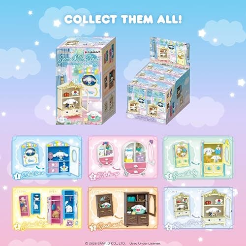 Hamee RE-Ment Blind Box Sanrio - Cinnamoroll Secret Closet - 1 Pc. | Cute Blind Box Diorama Miniature Figure Set, Collectible Display Figure, Birthday Gift, Party Favor, Home Decor thumbnail 9