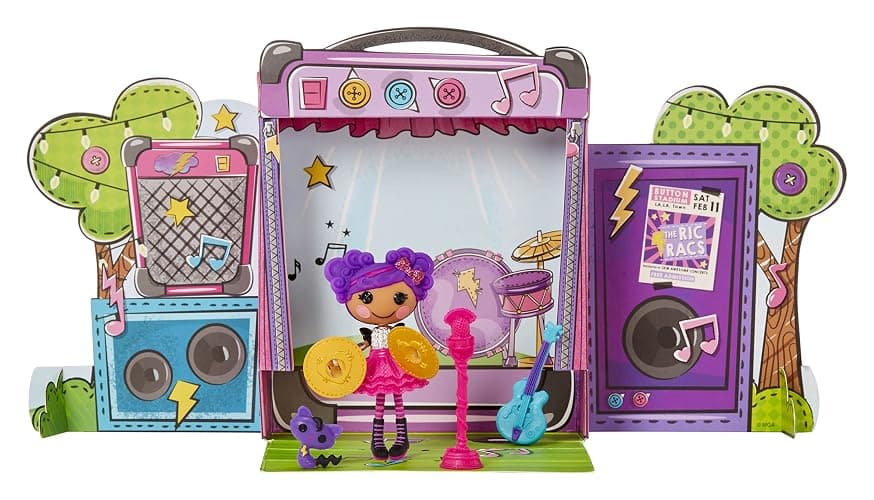 Lalaloopsy Mini Doll 2-Pack – Cloud E. Sky + Storm E. Sky with Mini Pets Poodle & Cat, Two 3” Mini Dolls with Accessories, in Reusable House Package playset, for Ages 3-103, Multicolor thumbnail 4