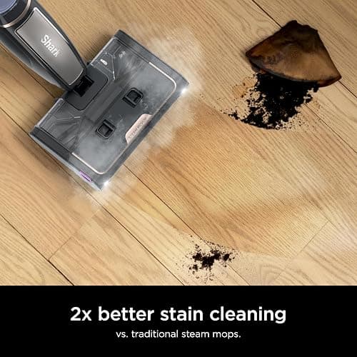 Shark Steam Pickup Lightweight 3-in-1 Steam Mop Cleaner Picks Up Debris, Deep Scrubs & Steam Sanitizes - All At Once for Home with Sealed Hard Floors like Hardwood, Tile & Laminate, SD201 thumbnail 4