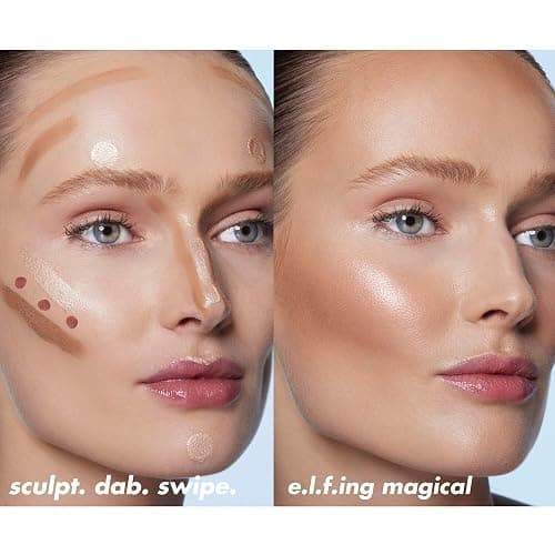 e.l.f. Halo Glow Contour Beauty Wand, Liquid Contour Wand For A Naturally Sculpted Look, Buildable Formula, Vegan and Cruelty-free, Light/Medium thumbnail 4