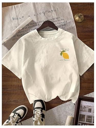 SOLY HUX Women's Summer Graphic Tees Short Sleeve T Shirt Cute Casual Tops | Summer, Graphic, Short Sleeve, Crew Neck, Cute, Casual, Streetwear thumbnail 2