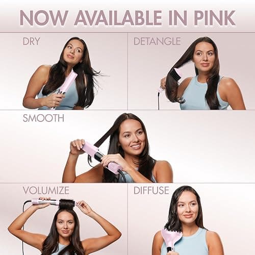 BaBylissPRO StyleSwitch Ionic Multi-Styler, Air Styler and Hair Dryer, Lightweight Hot Air Brush with 5 Attachments, Automatic Dual Voltage thumbnail 7