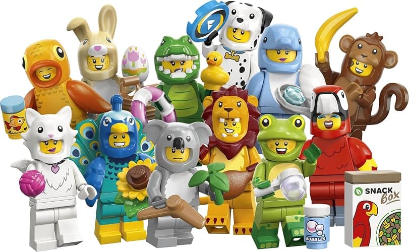 LEGO Minifigures Animal Series 28 - Blind Box - Get 1 of 12 Collectible Toys - Figures incl. Lion, Bunny, Cat & Dolphin - Party Bag Fillers for 5+ Year Old Boys & Girls - 71051 - Image 1