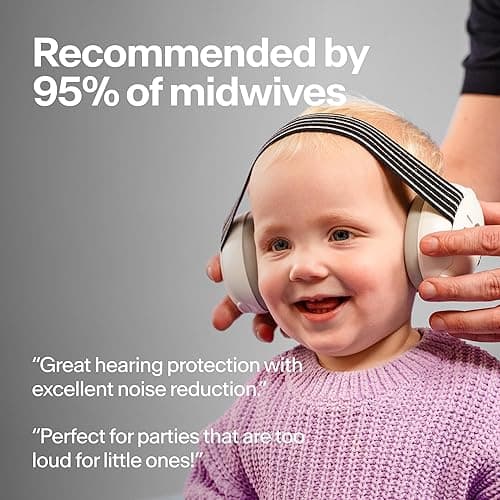 Alpine Muffy Baby Ear Protection for Babies and Toddlers up to 36 Months - CE & ANSI Certified - Noise Reduction Earmuffs - Comfortable Baby Headphones Against Hearing Damage & Improves Sleep - Black - Black thumbnail 4