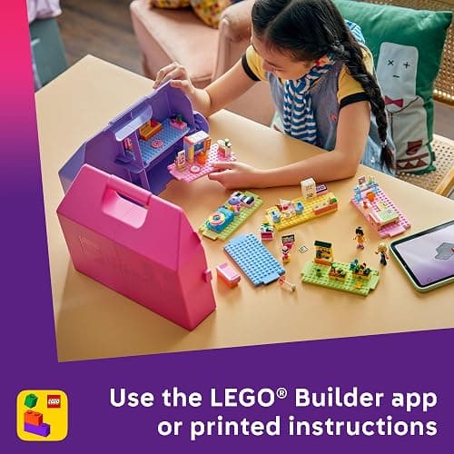 LEGO Friends Creative Dollhouse Suitcase 42697 | Portable Dollhouse, Building Toy for Girls & Boys, Ages 6+, W/ 2 Minidolls & 8 Rooms, 355 pieces, Gift for Birthdays thumbnail 6