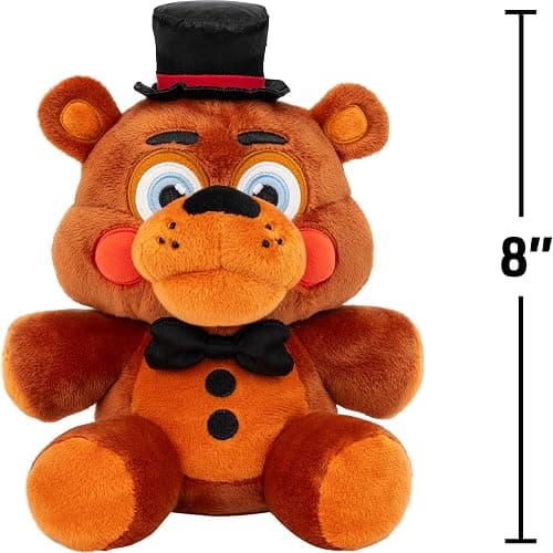 Jazwares Five Nights at Freddy’s Toy Freddy Plush - 8-Inch Stuffie with Soft Material and Glow-in-The-Dark Eyes thumbnail 2