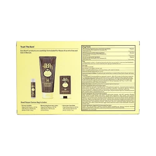 Sun Bum Road Tripper - Travel Sized Sun Care Pack with Sunscreen Lotion, Face Stick, and Lip Balm - SPF 30 Broad Spectrum UVA/UVB Protection - Hawaii 104 Act Compliant - TSA Friendly thumbnail 8