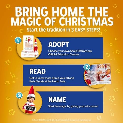 The Elf on the Shelf: A Christmas Tradition - Boy Scout Elf with Blue Eyes - Includes Artfully Illustrated Storybook, Keepsake Box and Official Adoption Certificate thumbnail 6