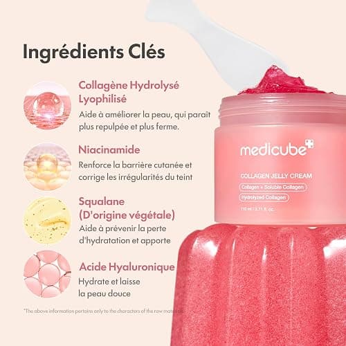 medicube Jelly Cream with Collagen, Niacinamide | Freeze-Dried Hydrolyzed Collagen for Skin Barrier Hydration & 24H Glow | Plumper, Firmer looking skin | 3.71 fl.oz thumbnail 4