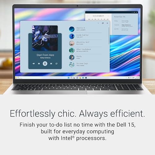 Dell 15 Laptop DC15250-15.6-inch FHD (1920x1080) 120Hz Display, Intel Core i5-1334U Processor, 16GB DDR4 RAM, 512GB SSD, Intel UHD Graphics, Windows 11 Home, Onsite Service - Platinum Silver thumbnail 2