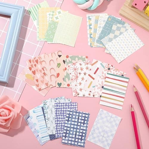 500 Sheets Vintage DIY Scrapbook Paper Supplies Aesthetic Paper Supplies Decorative Paper Material for DIY Scrapbooks Journal Photo Album Crafts (Classic Style,3.35 x 2.17 Inches) thumbnail 2