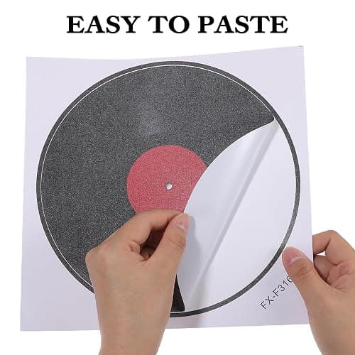Piriuuo 8 Pcs Records Wall Decor, Vinyl Records Decor Decorative Vinyl Record Decor 9'' Vinyl Record Wall Decor Vinyl Record Stickers Fake Vinyl Records Decals for Home Wall Music Party Decoration thumbnail 5