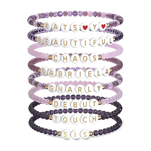 8PCS Beautiful Chaos Tour Bracelets - KATSEYE Merch Bracelets & Outfit Accent, Perfect Friendship Bracelets & Concert Outfits Gift for K-Pop Lovers - Image 1