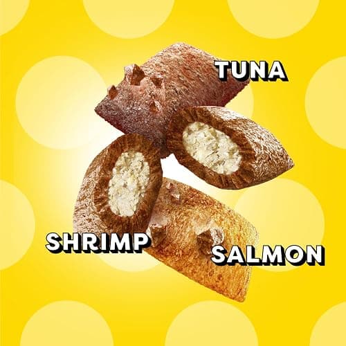 Temptations Cat Treats MixUps Surfer's Delight, Tuna, Shrimp, Salmon Flavor, Crunchy and Soft Cat Treats, 30 oz. Tub thumbnail 4