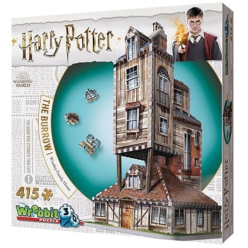 Wrebbit3D Harry Potter 3D Puzzle Model of The Burrow Weasley Family Home | 415 Jigsaw Puzzle Pieces | Build and Journey Through The Wizarding World thumbnail 8