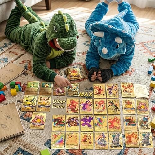 110Pcs Rare Gold Cards, Gold Foil Collectible Card Set, Suitable for Fans, Children and Collectors, No Duplicates, a High-End Gift Game Set. thumbnail 4