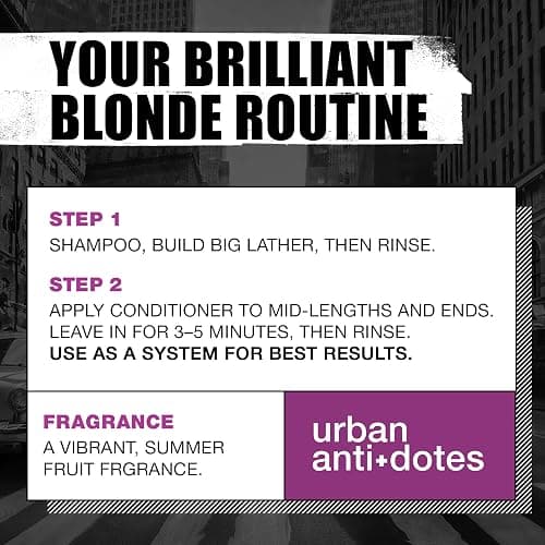 Bed Head by TIGI Dumb Blonde Shampoo & Conditioner Set, 2x 750ml, Keratin Hair Treatment for Bleached & Colour-Treated Hair, Moisturising Formula Repairs Dry Damaged Strands thumbnail 6