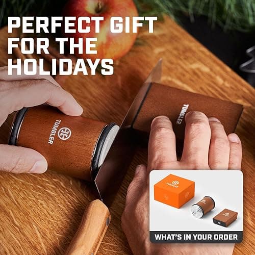 Tumbler Rolling Knife Sharpener Set - Knife Sharpening Made Easy - Starter Set (Complete Gift Set) thumbnail 2