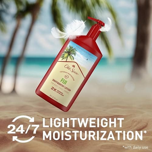 Old Spice Hand, Face & Body Lotion for Men, 24/7 Lightweight Moisturization with Amazing Scent, Instant Absorption, For All Skin Types, Fiji with Palm Tree Scent, 16 oz thumbnail 2