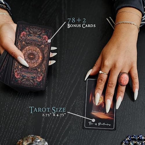The Tarot of Sacred Kingdoms - Moon Tarot Cards – 78-Cards Tarot Deck with Guide Book thumbnail 3