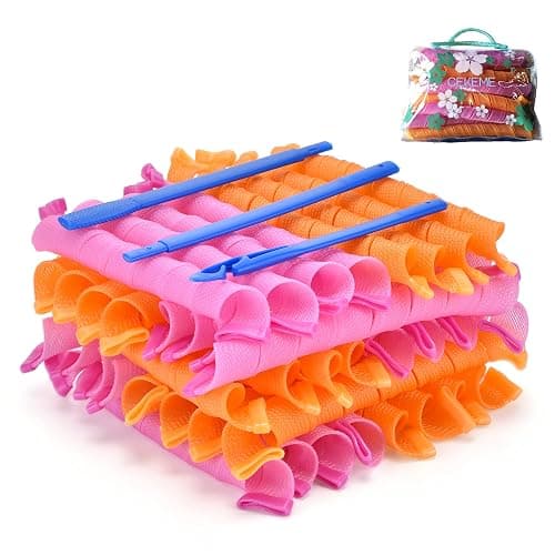 40pcs Heatless Spiral Hair Curlers for Long Hair - Heatless Curls Overnight 22inch Magic Hair Rollers No Heat Curlers for Women Kids - Image 1