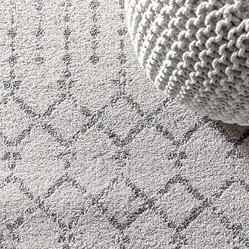 JONATHAN Y Boho Vintage Diamond Cream/Gray Indoor Area Rug 8X10 ft, Moroccan Hype for Living Room, Bedroom, Kitchen, Office, Easy-Cleaning, High Traffic, Pet-Friendly, Non-Shedding (MOH101B-8) - Cream/Gray - 7'9" x 10' (Rectangular) thumbnail 7
