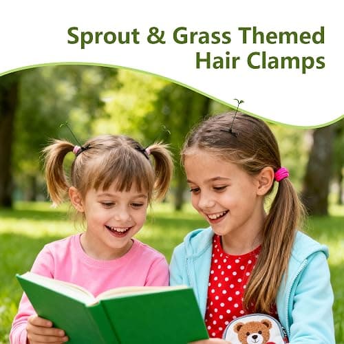 100PCS Bean Sprout Hair Clips – Cute Green Sprout Hairpins, Funny Plant Hair Accessories for Women, Girls & Kids, Adorable Headwear for Party, Festival & Everyday Wear thumbnail 5