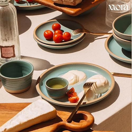 Mora Mini Ramekins Set of 4, 8oz Ceramic Pottery Baking Dishes - Iris thumbnail 7