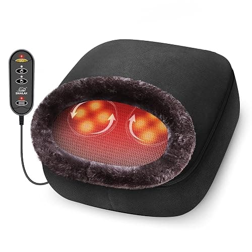 Snailax 2-in-1 Shiatsu Foot and Back Massager with Heat - Kneading Foot Warmer, Electric Feet Massage, Massagers for Back,Leg,Gifts for Women,Men - Image 1