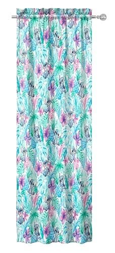 Jay Franco Window Curtains for Kids Bedroom 4-Piece Drape Set with 2 Tiebacks, Blue - Lilo & Stitch, 42" W x 63" L (Pack of 2) thumbnail 3