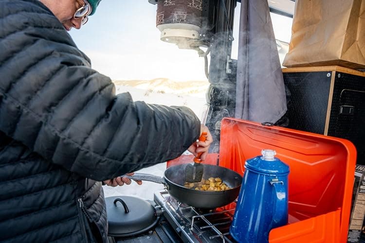 GSI Outdoors Percolator Coffee Pot | Enamelware Campfire Coffee Boiler Kettle for Outdoor Camping Cookware, Cabin, RV, Kitchen, Hunting & Backpacking thumbnail 9