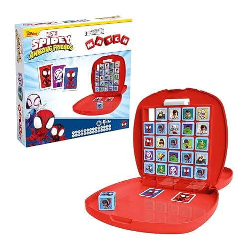 Top Trumps Spidey and Friends Match Board Game Play with your favourite characters including Dr Octopus, Spider-Gwen travel board game gift and toy for Boys and Girls Aged 4 plus thumbnail 5