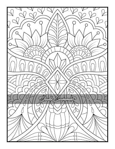 100 Amazing Patterns: An Adult Coloring Book with Fun, Easy, and Relaxing Coloring Pages thumbnail 10