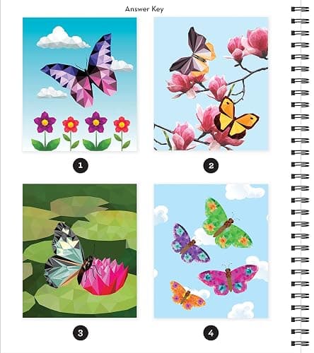 Brain Games - Sticker by Number: Butterflies - 2 Books in 1 (42 Images to Sticker) thumbnail 5