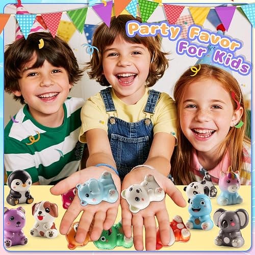 KissFuture 24 PCS Animal Slow Rising Squishy Toys, Squeeze Toys, Party Favors for Kids, Pinata Stuffers, Goodie Bags Stuffers, Birthday Gifts for Boy & Girls, Classroom Prizes thumbnail 5