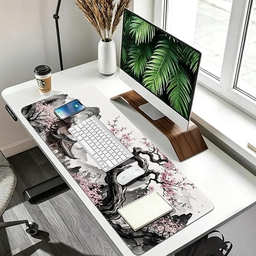 Rcege XL Gaming Mouse Pad with Non-Slip Rubber Base Waterproof Desk Mat | Stitched Edges, Smooth Glide, Extended Desk Pad, Fits Keyboard & Mouse, for Gaming and Home Office thumbnail 6
