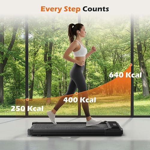 Sweetcrispy Compact Treadmill for Small Spaces, Quiet Under-Desk Walking Pad, Slim & Portable Design for Home Office Workouts, Easy to Store, Ideal for Apartments and Work-from-Home Fitness thumbnail 5