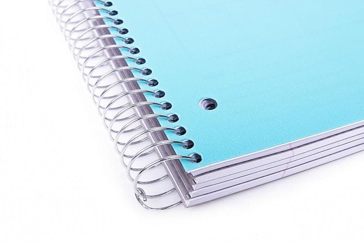 Mintra Office Durable Spiral Notebooks, 5 Subject (Teal, College Ruled 1pk) thumbnail 5