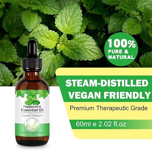 Olio Essenziale di Menta Piperita - Peppermint Oil 60ml per Capelli, Relax e Miscele Corpo thumbnail 4
