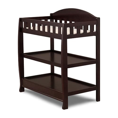 Delta Children Infant Changing Table with Pad, Dark Chocolate thumbnail 4