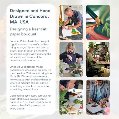 Freshcut Paper Pop Up Cards, Nantucket Hydrangeas, 12 Inch Life Sized Forever Flower Bouquet 3D Popup Greeting Card, Birthday Cards, Thank You Card, Blank Notecard & Envelope - Nantucket Hydrangeas thumbnail 5