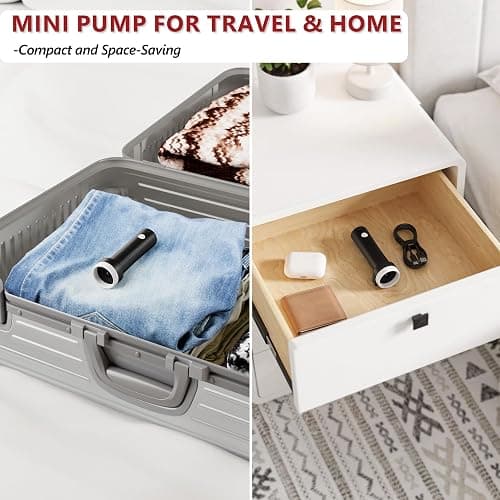 Travel Vacuum Bags for Clothing with Cordless Pump 18 Combo, Clear | Compression Packing Cubes Organizer Storage for Luggage Suitcase, Space Saver Seal Bags for Vacation Cruise thumbnail 9